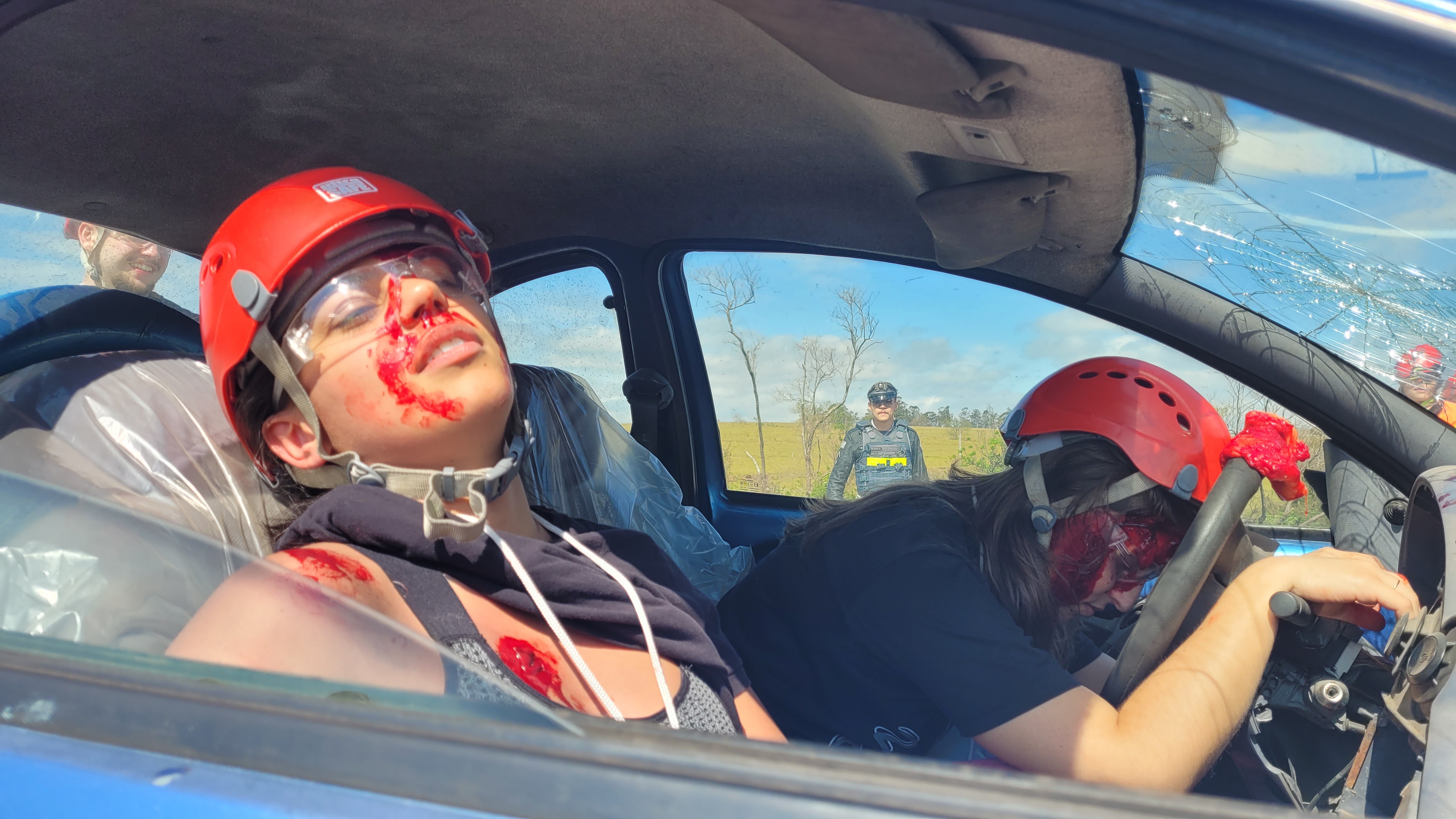 Simulado de acidente altera trânsito na rodovia João Cereser (SP-360), em Jundiaí, nesta quinta-feira (28/5)