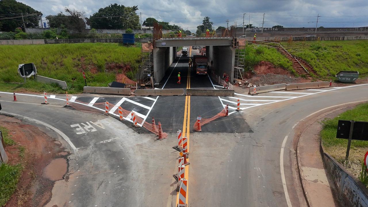 Passagem inferior do Trevo do Real Parque, em Campinas, será reaberta neste sábado (14/2)